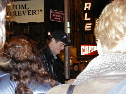 David Hasselhoff signing autographs.  He was in a play Jekyll and Hyde at the Plymouth Theatre and we just happened to be walking past when he was there<br>Location: <a href="https://www.google.com/maps/search/?api=1&query=40.75863,-73.98724" target="_new">West 45th St outside Plymouth Theatre</a>